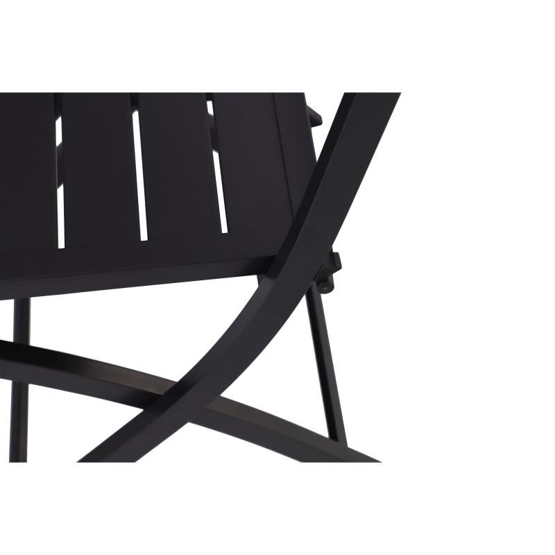 Набор из 2-х стульев складных Naterial Xara 55x86x46 см алюминий цвет темно-серый