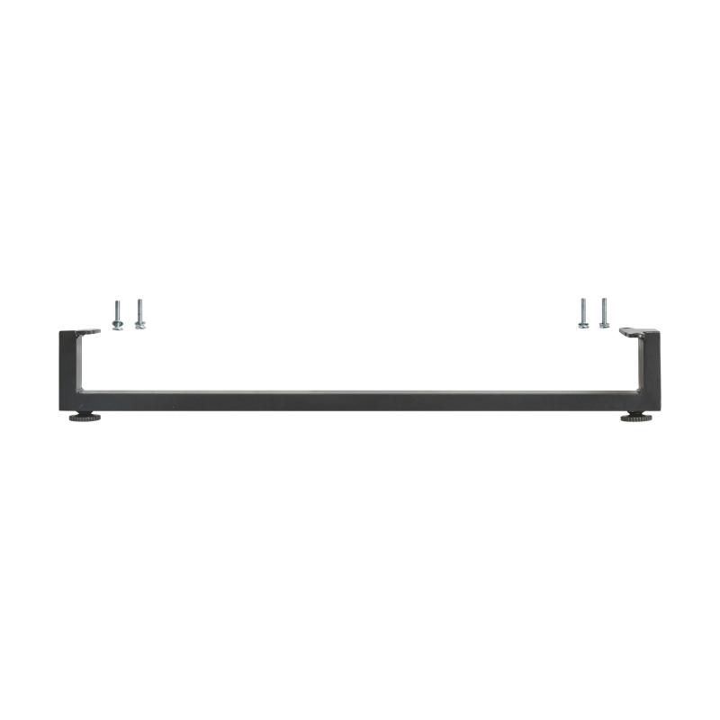 Секция мебельная Naterial Noa Fix 68x58x62 см, искусственный ротанг, серый/черный