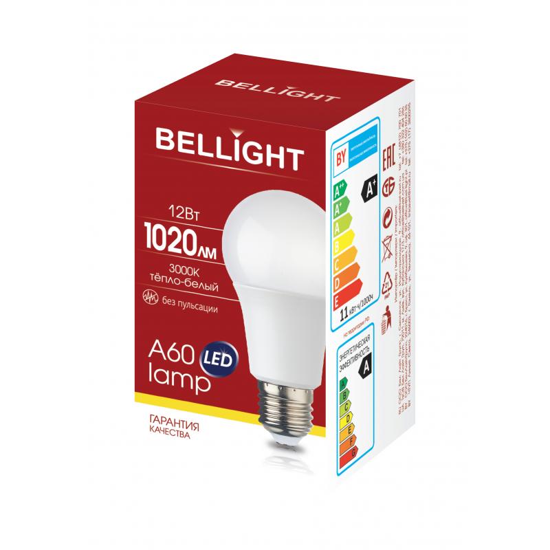 Шам жарықдиодты Bellight E27 220-240 В 12 Вт алмұрт күңгірт 1020 лм жылы ақ жарық