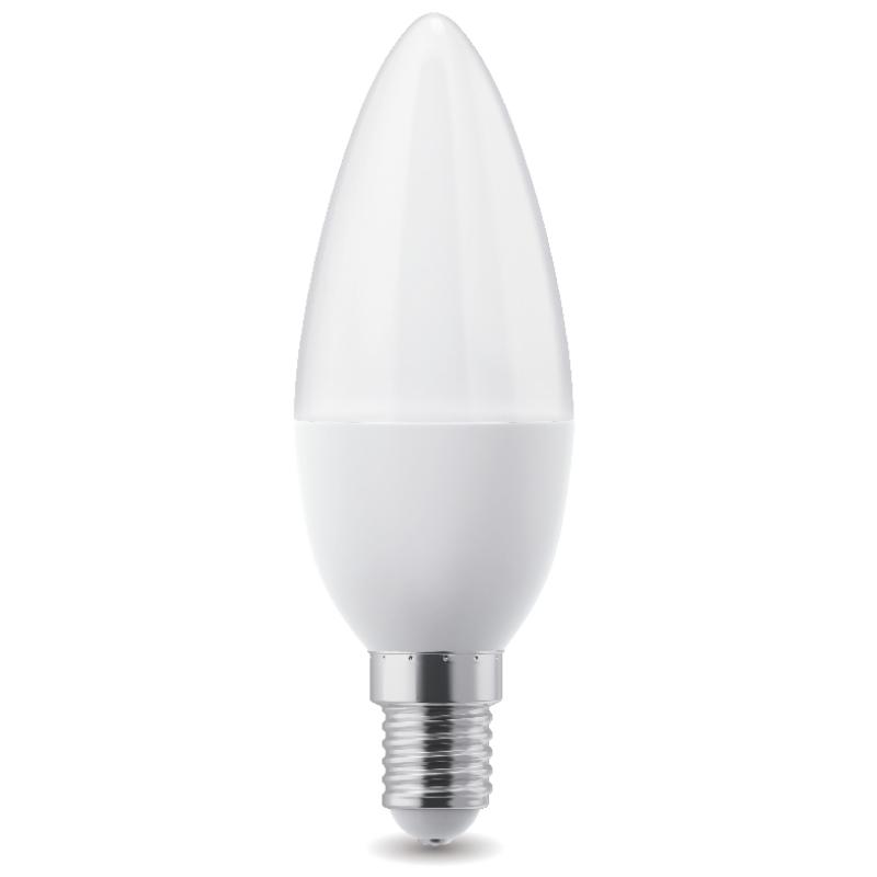 Лампа светодиодная E14 220-240 В 6.5 Вт свеча матовая 600 лм нейтральный белый свет