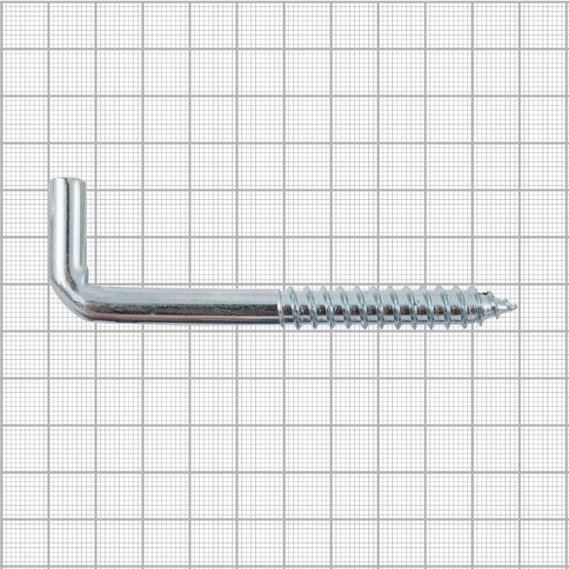 Крюк Г-образный 9.5x100 мм, сталь оцинкованная, 2 шт.