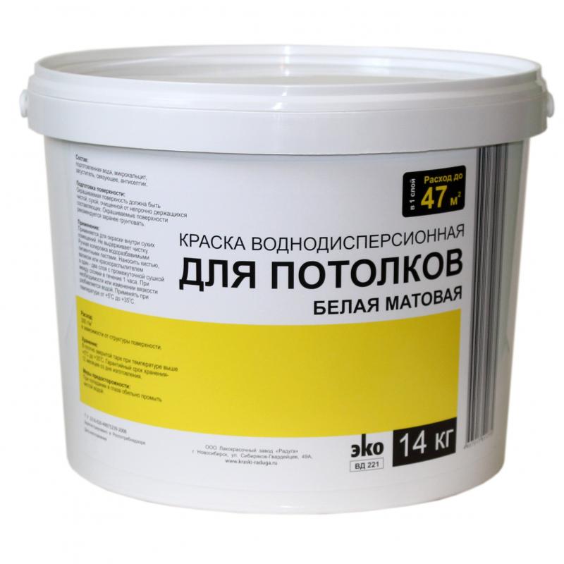  водно-дисперсионная ЭКО ВД-221 цвет белый 14 кг –  в .