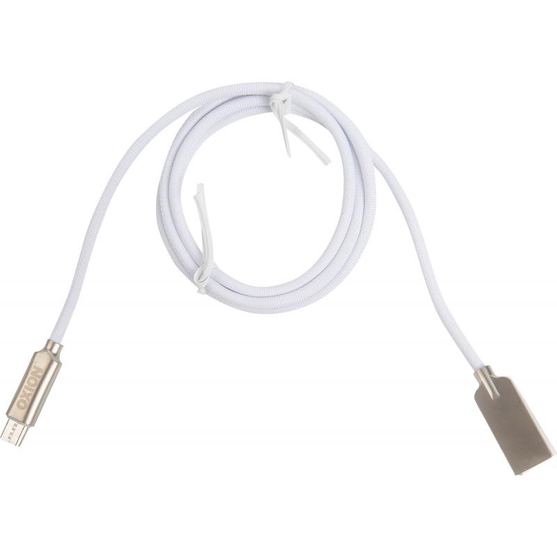Кабель Oxion USB-micro USB 1 м цвет белый