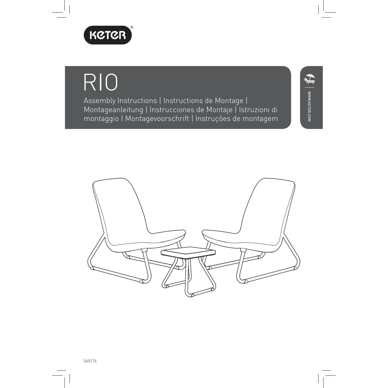  садовой мебели Keter Rio полиротанг виски: журнальный стол и 2 .