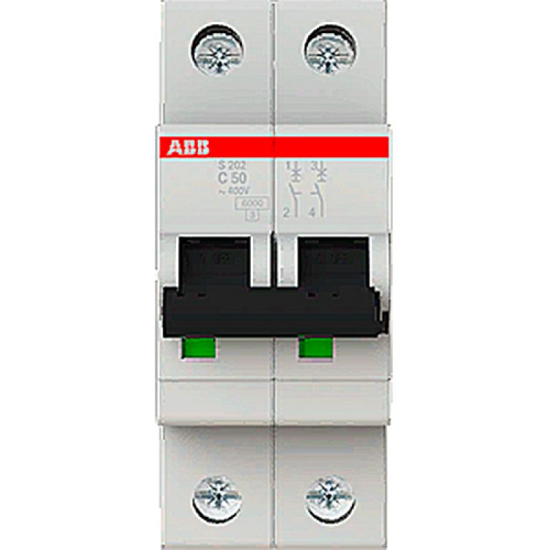Автоматический выключатель ABB SH202L 1P CN 50 А 4.5 кА 2CDS242001R0504