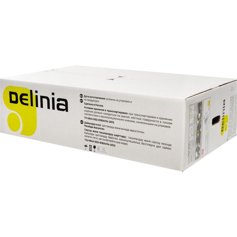 Жуғыш ойып орнатылатын Delinia LM1 тікбұрышты 50x78 см тереңдігі 20 см кварц түсі ақ