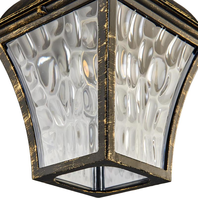 Уличный светильник Elektrostandard Apus H 40 Вт E27 IP33, цвет черное золото