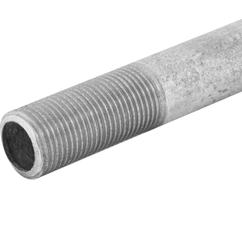 Сгон удлинённый d 15 мм L 0.3 м оцинкованная сталь