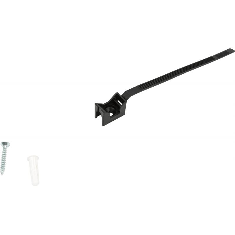 Хомут для труб и кабелей 16-32 мм цвет чёрный, 10 шт.
